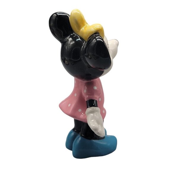 Disney Japan Minnie Mouse Figurine 4" Ceramic Handmade Handpainted Collectible - Picture 15 of 16